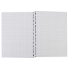Блокнот Maxi А5, пластикова обкладинка, спіраль, 80 арк., клітинка (MX20832-22)