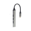 Концентратор Gembird USB-C to 1xUSB 3.1 + 3xUSB 2.0 silver (UHB-CM-U3P1U2P3-03)