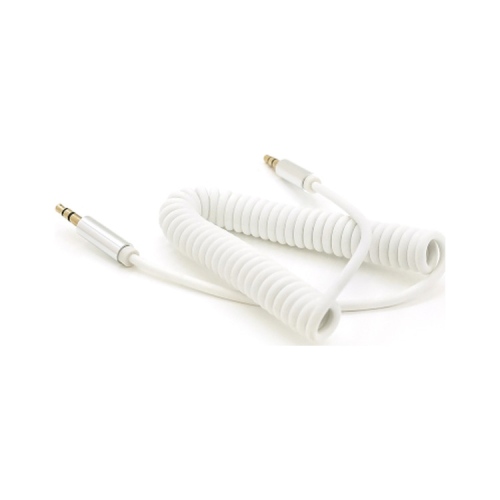Кабель мультимедійний 3.5mm M to 3.5mm M 1.5m 90° corner white Voltronic (YT-AUXSGJ(M)/(M)-1.5-W)