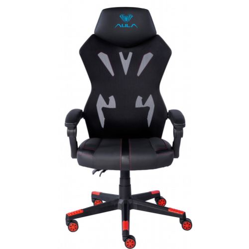 Кресло игровое Aula F010 Gaming Chair Black/Red (6948391286228)