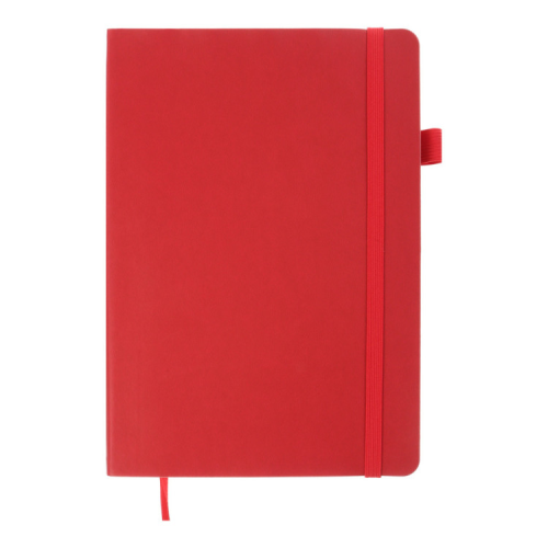 Книга записна Buromax Brief Logo2U 96 аркушів А5 у клітинку червоний (BM.295104-05)