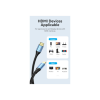 Кабель мультимедійний HDMI to HDMI 5.0m V2.0 4K 60Hz Aluminum Alloy Blue Vention (ALHSJ)