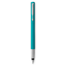 Ручка пір'яна Parker VECTOR 17 Blue-Green FP M Картриджі Parker Quink /5шт. сині змивані блістер (05 616b)