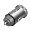 Зарядний пристрій Vention 2USB-A 30W QC3.0 Gray Mini Style Aluminium Alloy Type (FFEH0)