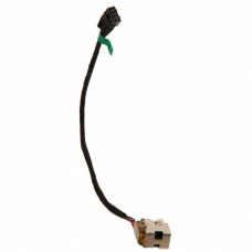 Разъем питания ноутбука с кабелем для HP PJ467, PJ551 (7.4mm x 5.0mm + center pin), Универсальный (A49066)