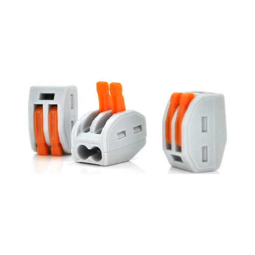 Соединитель кабеля 2-pin аналог WAGO K222-412, 50штпак Voltronic (WAGO222-412/50)