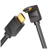 Кабель мультимедійний HDMI M to HDMI M 3.0m V2.0 4K60Hz 90° corner black Vention (AARBI)