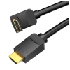 Кабель мультимедійний HDMI M to HDMI M 3.0m V2.0 4K60Hz 90° corner black Vention (AARBI)