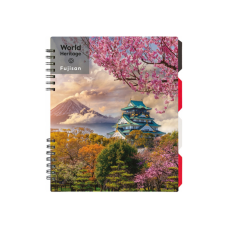 Блокнот Optima World Heritage B5 з розділювачами 120 аркушів, клітинка (O20356-22)