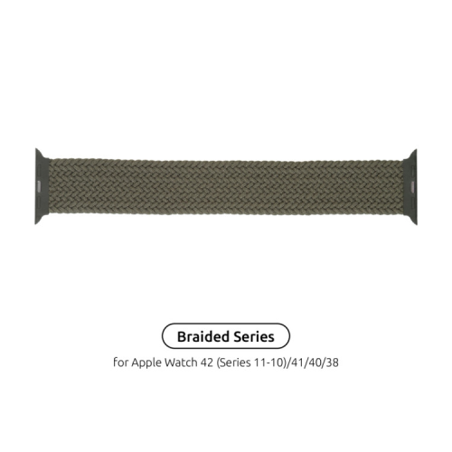 Ремінець до смарт-годинника Armorstandart Braided Solo Loop для Apple Watch 42 (Series 11-10)/41/40/38 Inverness Green Size 4 (132 mm) (ARM58064)