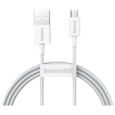 Дата кабель USB 2.0 AM to Micro 5P 2.0m Superior Fast Charging 2A white Baseus (CAMYS-A02)