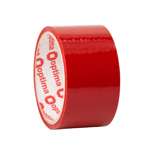 Скотч Optima 48 мм х 30 м, червоний (O45304-03)