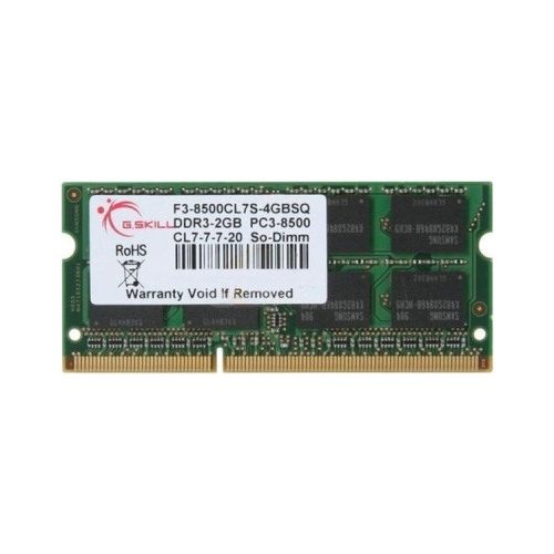Модуль памяти для ноутбука SoDIMM DDR3 4GB 1066 MHz G.Skill (F3-8500CL7S-4GBSQ)