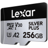 Карта памяти Lexar 256GB microSDXC class 10 UHS-I U3 V30 A2 Professional Silver (LMSSIPL256G-BNANG)
