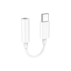 Перехідник USB-C M to 3.5mm F LS35 white HOCO (6931474790767)