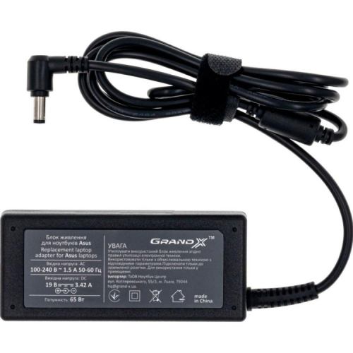 Блок питания к ноутбуку Grand-X Asus (19V 3.42A 65W) 5.5x2.5mm (AS65W25C)