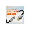 Кабель мультимедійний HDMI micro M to HDMI M 3.0m 8K60Hz Cabletime (CA915880)