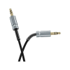Кабель мультимедійний 3.5mm M to 3.5mm M 3.0m UPA31 Cindy spring AUX Black HOCO (6942007631235)