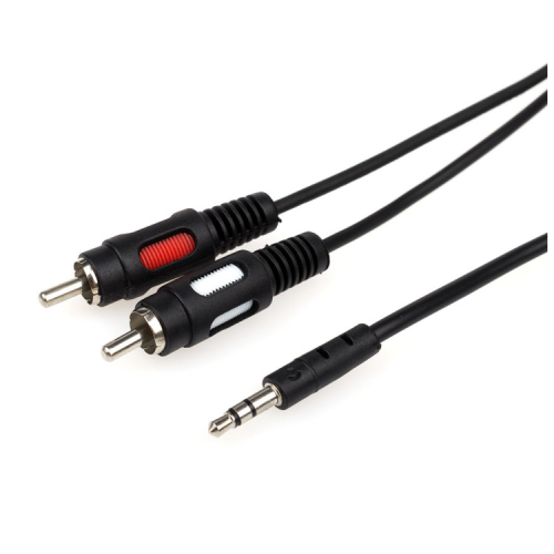 Кабель мультимедійний 3.5mm M to 2xRCA M 1.8m Atcom (10707)