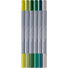 Художній маркер Faber-Castell набір акварельних двосторонніх Goldfaber Aqua Dual Marker Jungle, 6 кольорів (32306)