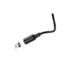 Дата кабель USB 2.0 AM to Micro 5P 1.0m 2.4A magnetic BX41 black BOROFONE (6931474738455)