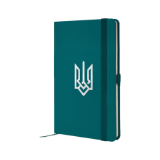 Книга записна Axent Partner Герб 125x195 мм 96 аркушів, клітинка малахітова (8201-31-4-A)