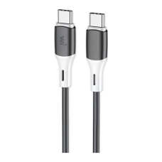 Дата кабель USB-C to USB-C 1.0m 60W silicone black Wibrand (WI.DC/MA1B-CC)