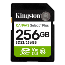 Карта памяти Kingston 256GB SDXC class 10 UHS-I V10 A1 Canvas Select Plus (SDS3/256GB)