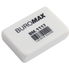 Ластик Buromax М прямоугольная 32x22x8 мм белая (BM.1117)