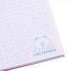 Блокнот Yes В6+ подвійна cпіраль з пластиковою кишенею Line Friends крапка (151791)