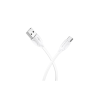 Дата кабель USB 2.0 AM to USB-C 1.0m 3A white BOROFONE (6931474701800)