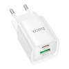 Зарядний пристрій HOCO C147A Charm 1xUSB-C PD20W + 1xUSB QC3.0 White (6942007630276)