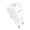 Зарядний пристрій HOCO C147A Charm 1xUSB-C PD20W + 1xUSB QC3.0 White (6942007630276)