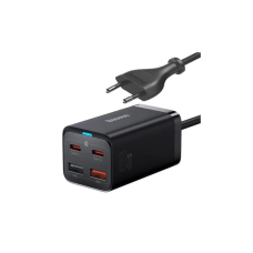 Зарядний пристрій Baseus 2xUSB-C 65W + 2xUSB GaN + cable USB-C to USB-C 100W 1.0m black (CCGP040101)