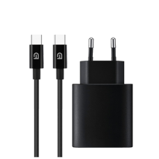 Зарядное устройство Armorstandart ABMHJ83 20W USB-C Black + cable USB-C to USB-C (ARM77723)