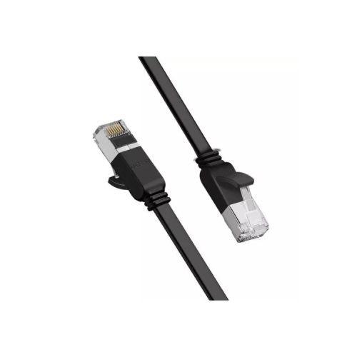 Патч-корд 3м, U/UTP Cat 6 Copper Ethernet Flat Cable NW101 Black Ugreen (50186)
