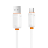 Дата кабель USB 2.0 AM to USB-C 1.0m 3A white XO (XO-CB-300UC-WH)