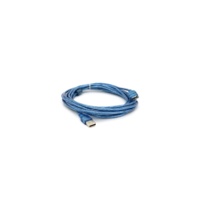 Дата кабель USB 2.0 AM/AF 5.0m ferrite transparent blue Voltronic (YT-AM/AF-5.0TBL)
