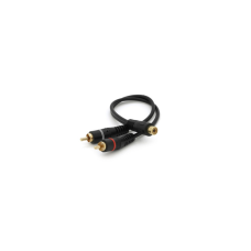 Кабель мультимедийный 1xRCA F to 2xRCA M 0.2m black Voltronic (YT-RCA(F)/2хRCA(M)-0,2CuB)