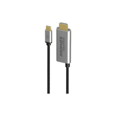 Кабель мультимедійний USB-C to HDMI hdmi-pd100.grey Promate (hdmi-pd100.grey)
