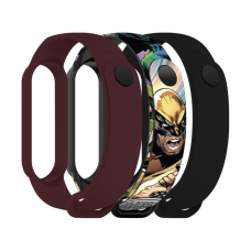 Ремешок для фитнес браслета Armorstandart комплект 3шт Xiaomi Mi Band 7/6/5 Wolverine comix (ARM77056)