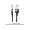 Кабель мультимедійний HDMI M to HDMI M 1.0m 8K ultra thin cotton braided green Vention (ALOGF)