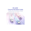 Дата кабель USB-C to USB-C 1.0m 60W aluminum alloy white Vention (TRDWF)