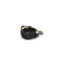 Кабель мультимедийный 3xRCA M to 3xRCA M 3.0m black VEGGIEG (YT-AV303)