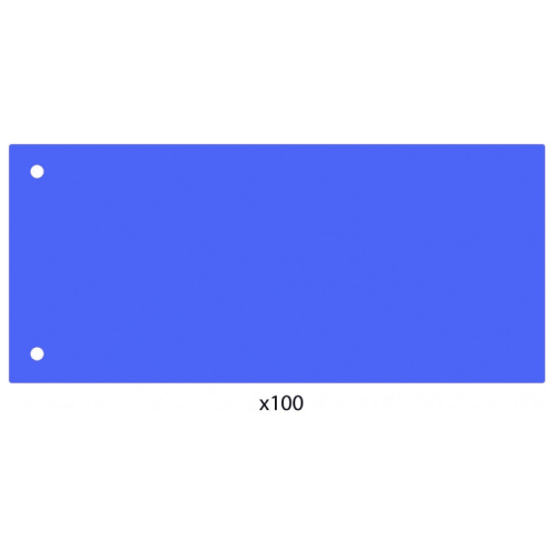 Разделитель страниц Economix 240х105 мм, пластик, синий, 100 шт (E30811-02)