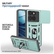 Чохол до мобільного телефона BeCover Military Motorola Edge 60 Fusion Dark Green (715524)