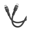 Дата кабель USB-C to USB-C 1.2m 60W U110 black HOCO (6931474770622)
