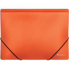 Папка на резинках Optima А4 двухцветная, оранжевая (O30698-06)