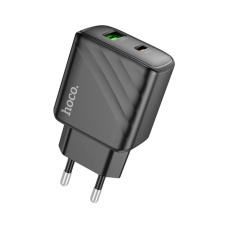 Зарядний пристрій HOCO CS23A 1xUSB-C PD30W + 1xUSB QC3.0 black (6942007609944)