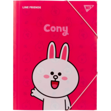 Папка на резинках Yes A4 Line Friends Cony (492097)